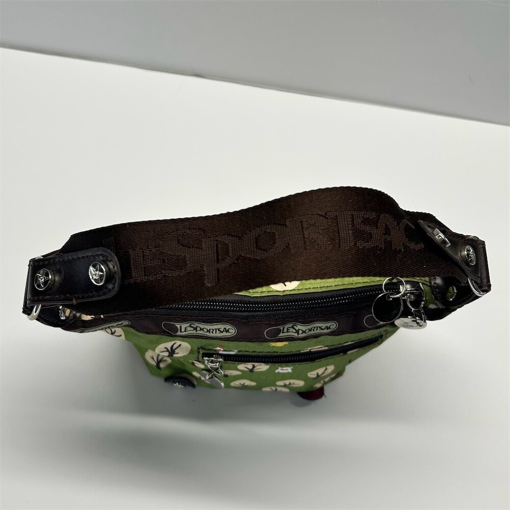 LeSportsac Mini Shoulder Bag Womens Green Forest Animal Print Mini - Picture 6 of 12